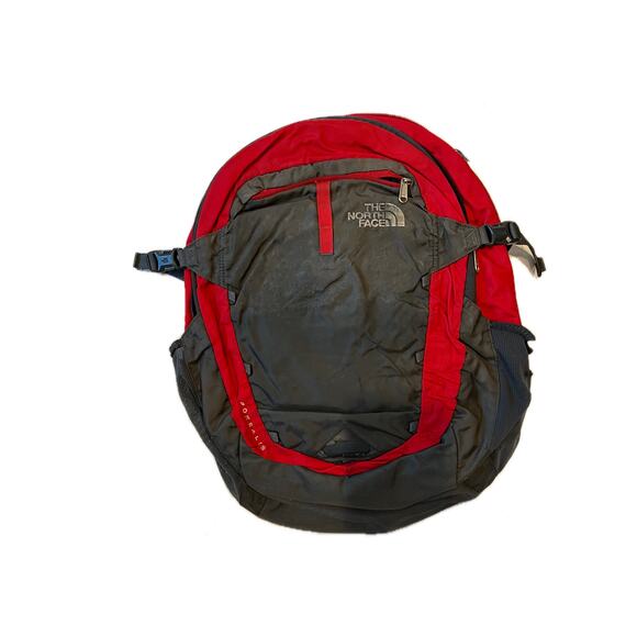 The North Face Red Gray Borealis Backpack